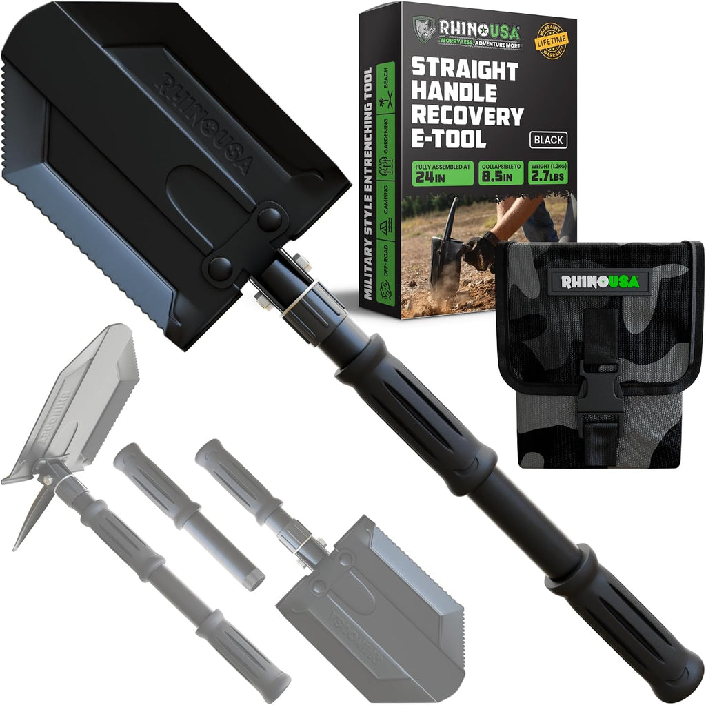 rhino usa survival shovel with pick - military, main product view