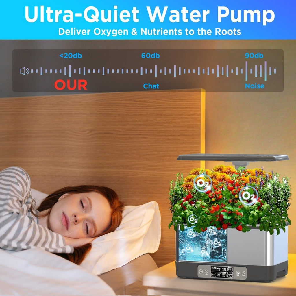 hydroponics growing system,smart indoor herb garden with grow showing dimensions