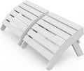 MXIMU Folding Adirondack Ottoman, Set of 2 for Adirondack Chair | HIPS 350 lbs Capacity, Easy Assembly, All Weather, Low Maintenance, Comfortable Leg Support, Ideal for Garden, Backyard, Pool