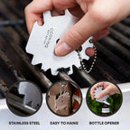 Grilling Accessories BBQ Smoker Box Grill Kit - Stainless Steel Smoke Box | 8-Piece BBQ Smoking Set, 304 Stainless Steel, Meat Thermometer, Grate Scraper, Recipe Cards, Fathers Day Gifts, BBQ Lovers
