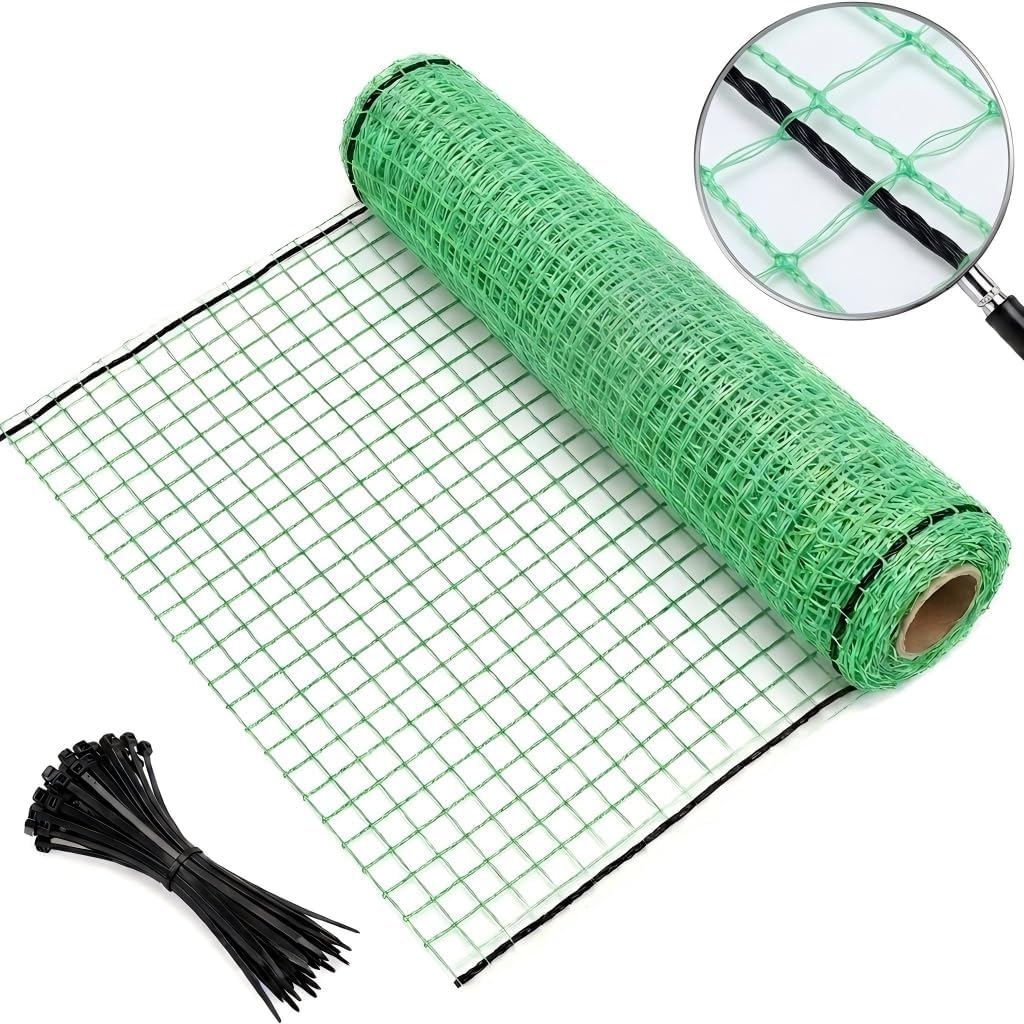 7x100ft deer fence garden netting 50gsm square mesh, main product view