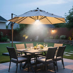 Vitnucrol LED Patio Umbrella Lights with Remote, 4000mAh Rechargeable | Portable, Outdoor Cantilever Umbrella Lamp, 3 Brightness, Dimmable, Camping Lights for Offset Umbrellas, Tents