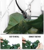 e&k sunrise 3 pcs 3'x8' faux laurel leaf, package contents