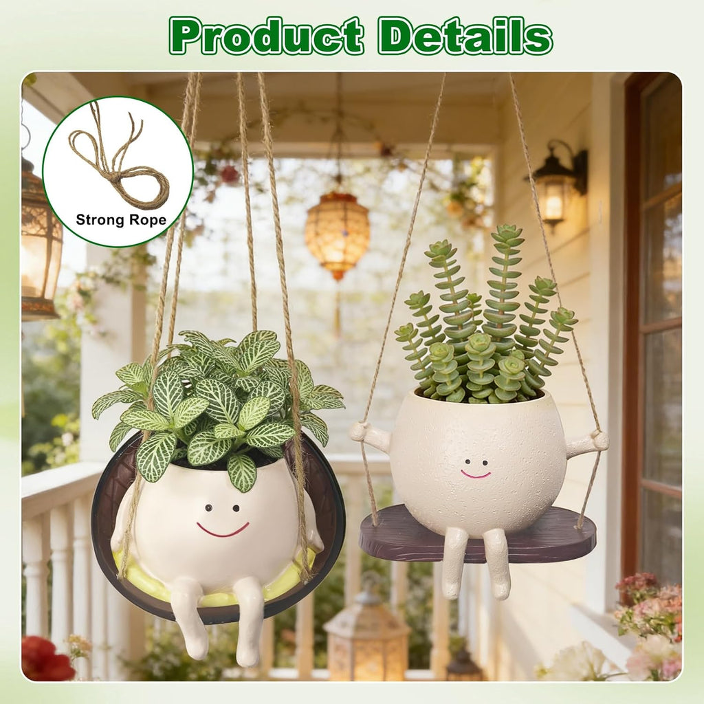 cute plant pots, unique style cute planters, soft, close-up detail