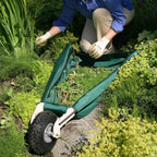allsop wheeleasy le - foldable garden cart (wheelbarrow), side view