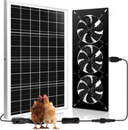 waterproofed solar powered 3 fan kit for outdoor, main product view