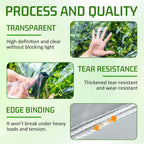clear tarp waterproof 8x10ft 14 mil thickened pvc, close-up detail
