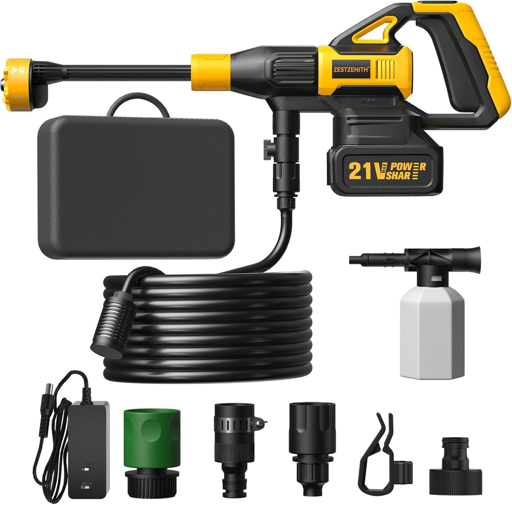 cordless pressure washer battery powered, handheld cordless power, main product view