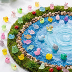 400 pcs Mini Resin Animals Many Styles Variety Tiny Animals Figures Miniature Little Small Animal Figurines Bulk for Micro Fairy Garden Landscape Accessories Hide Crafts Decor Aquarium