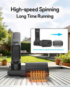 Upgraded Cordless Spinning Electric Grill Brush | 4000mA Battery, 500 RPM, 4 Speed, 180° Adjustable, Fits All Grill Grates, Cleaning And Polishing, Outdoor BBQ Grill Cleaning