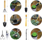 Bonsai Tool Set 8 PCS-Mini Gardening Tools Kit for Indoor Outdoor Plant | Perfect for garden enthusiasts Compact and easy to use