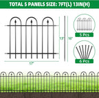 garden fence animal barrier - 5 panels, 13 shown in use