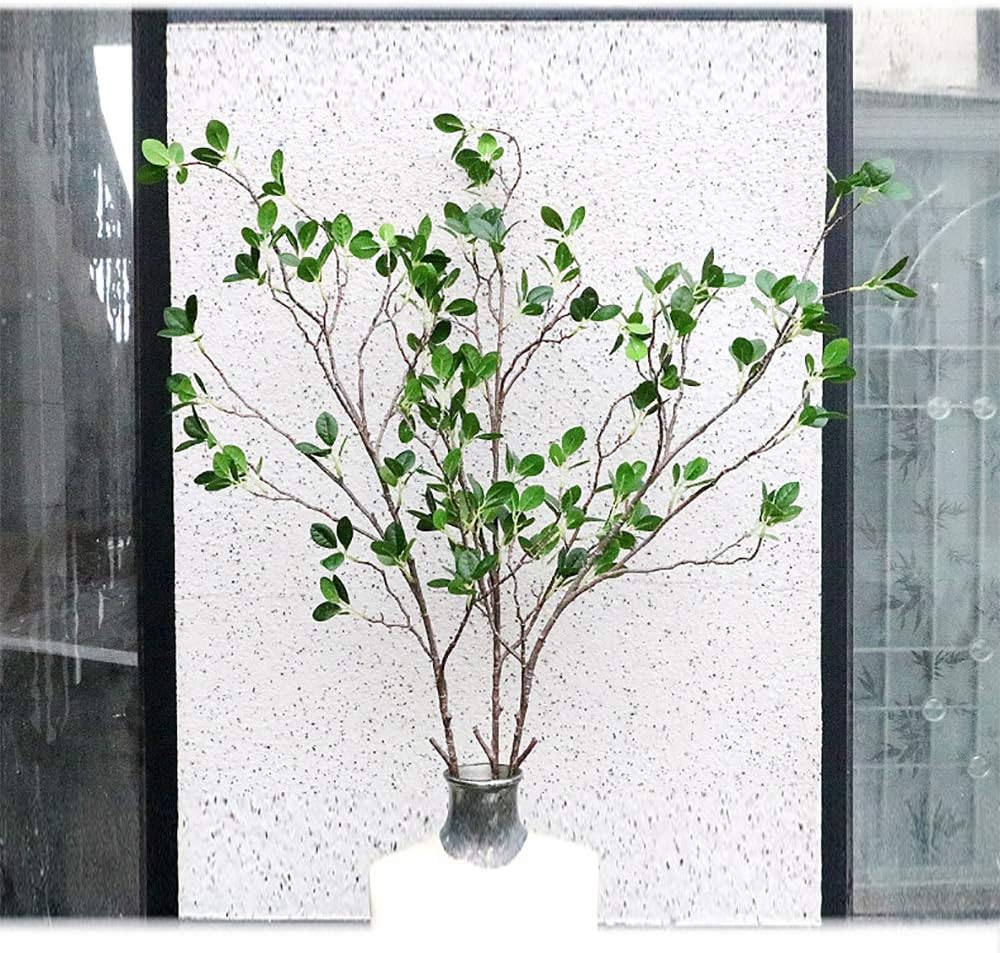 ollain 43" artificial greenery stems plants faux leaf, close-up detail