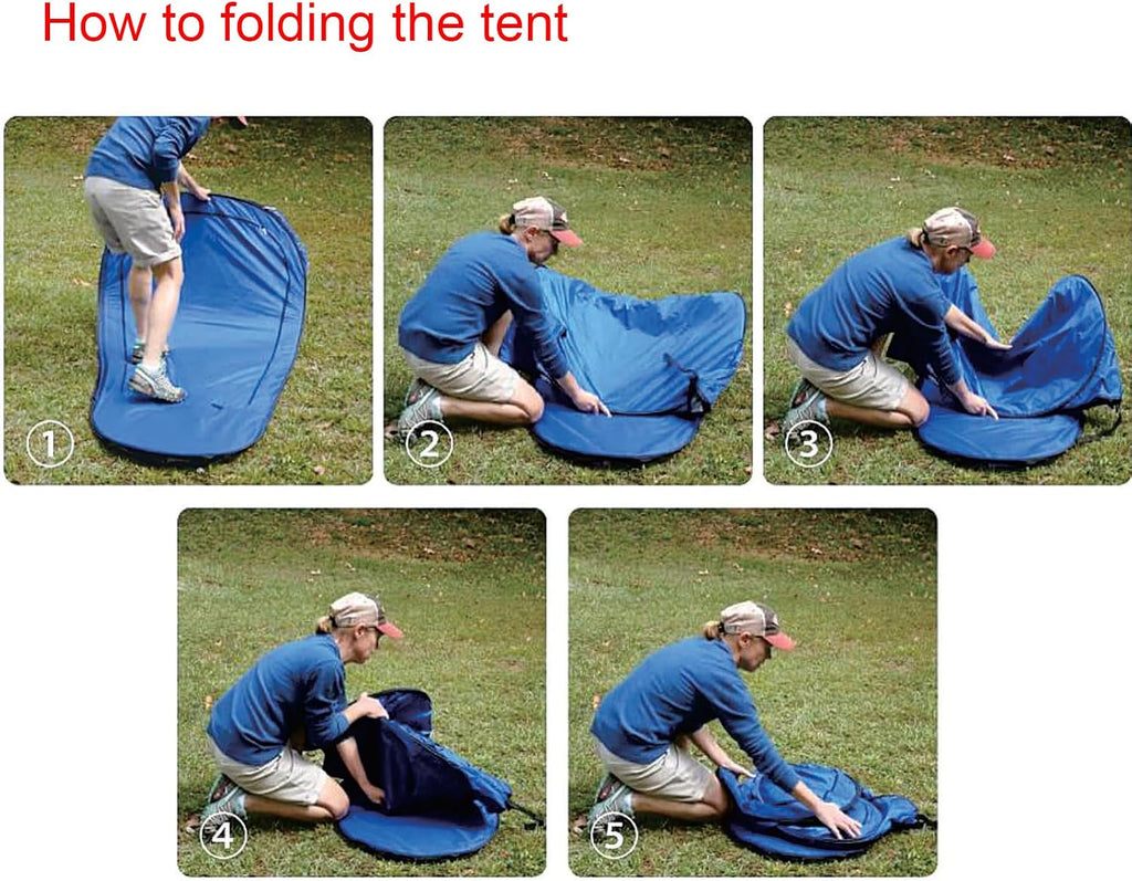 pop up tent, clear outdoor tents sports fishing, front angle view