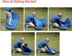 pop up tent, clear outdoor tents sports fishing, front angle view