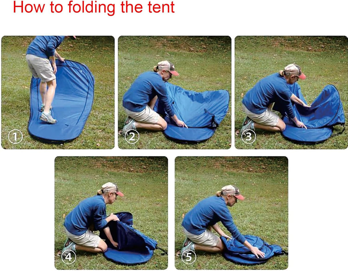 pop up tent, clear outdoor tents sports fishing, front angle view