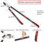 yrtsh loppers branch cutter heavy duty tree trimmer showing dimensions