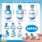 30 Pcs Sailor Cruise Ducks, Mini Sailor Cruise Resin Ducks Bulk | Fun Printed Toy Figures for Birthday Party Favors, Themed Decor, Kids Gift Collection (Cruise Duck)