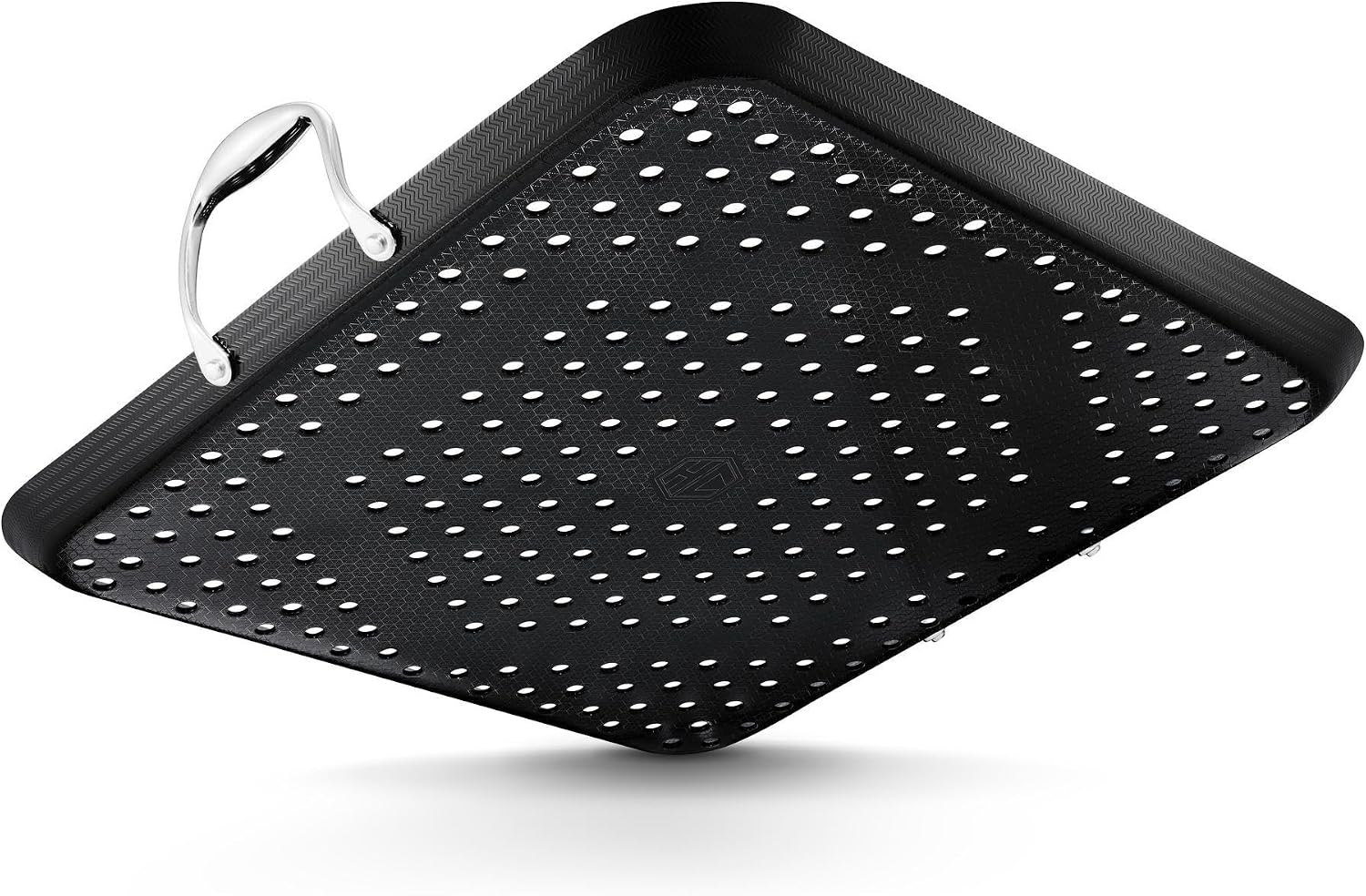 HexClad 16" Hybrid Nonstick BBQ Grill Topper, Dishwasher-Friendly, BBQ and Oven-Safe Up to 900°F