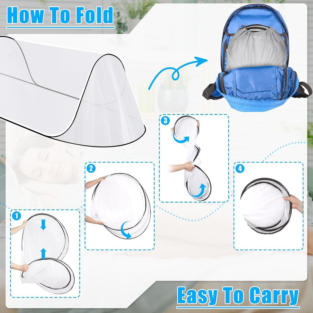 78*31*23 inch large pop up mosquito net, portable, package contents