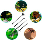 Aquarium Tweezers, Capetsma Stainless Steel Aquarium Plant Tools Long Aquascaping Tools Scissors Spatula Aquatic Plants Tool Set For Freshwater and Saltwater