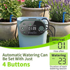 solar drip irrigation system, auto plant waterer for, side view