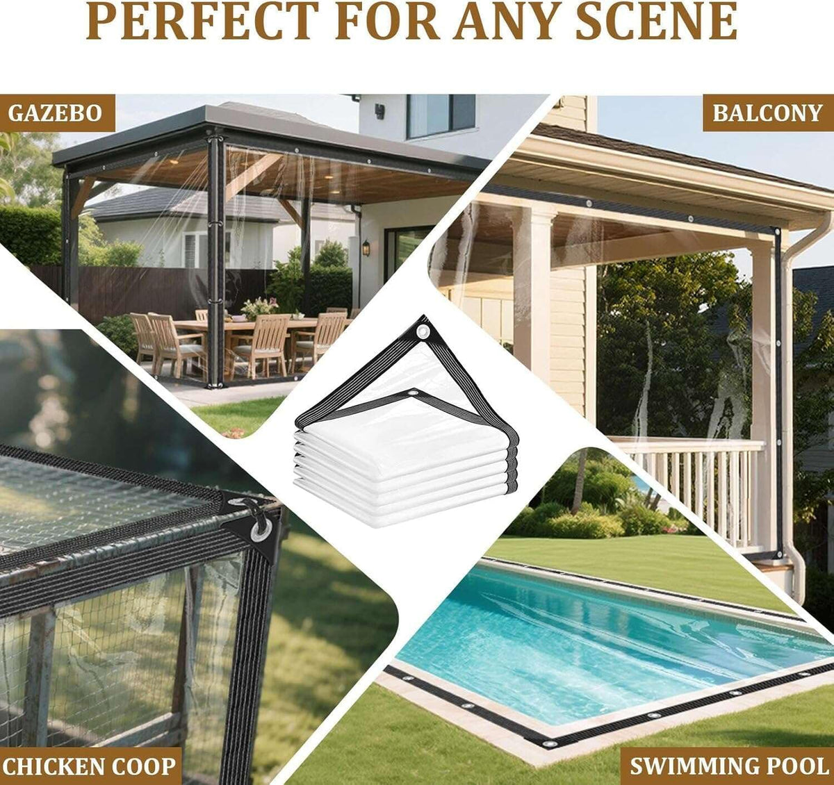clear tarps heavy duty waterproof, clear vinyl tarp, package contents