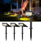 Lightonight Solar Spot Lights Outdoor 4 Pack | 3 Color Temperatures, Remote Control Landscape Spotlights for Tree, Garden, Pathway, House, Yard, Driveway