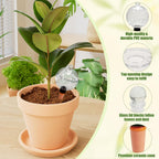17.6 oz Extra Large Plant Watering Globes Top Fill, Upgraded Plastic Self Watering Bulbs with Terracotta Spikes, Slow Release Watering Stakes for Indoor & Outdoor Potted Plants, 4 Pack