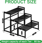 ekisemio 3-tier metal plant stand, heavy duty waterproof, package contents