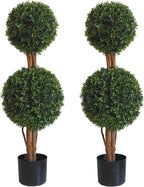 lifelike indoor&outdoor use 3ft boxwood double ball topiary, main product view