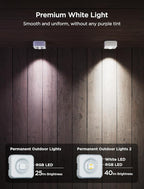 Govee Permanent Outdoor Lights 2, 100ft RGBIC Outdoor Lights with 16 Million Colors and 100 Scene Modes, IP67 Waterproof, Holiday & Party Decorations, Works with Alexa, Google Assistant, White