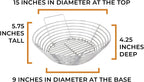 Stainless Steel Charcoal Ash Basket for Kamado Joe Classic - Classic Kamado Grill Charcoal Basket Accessory - Designed in Wisconsin