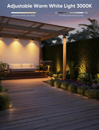 appeck landscape lighting, rgbw spotlights with app control,8 showing dimensions