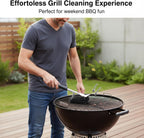 Grill Brush with Scraper, 18" Handle BBQ Accessories for Outdoor Grill, Safe Wire Scrubber, Universal Fit BBQ Cleaner for All Grates