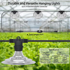 outdoor led grow light, waterproof string plant growing, close-up detail