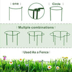 LEOBRO 12PCS Plant Supports, Peony Cages and Supports, Plant Stakes, Plant Support Stakes for Indoor Plants, Outdoor Plants, Monstera Hydrangea Support Cage, 10" W x 15.8" H