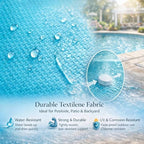Kozyard Outdoor Chaise Lounge Chair, Full Aluminum Frame, Adjustable Reclining Patio Lounger for Poolside, Sunbathing & Backyard, Textilene (Aqua, 2Chairs)