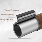 1” Diameter Curtain Rods Itself is 30 to 144 inch 1 Pack Fit 30-142 inch, 66 to 120 inch Window with Heavy Duty Adjustable Rod Matte Wood Grain Splicing Metal Extra Long Curtain Rod for Windows
