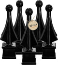 black fence finials fits 3/4" square post- polypropylene, main product view