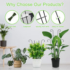 4P Plant Trellis for Potted Plants, Larger 23in Garden Trellis for Climbing Plants Indoor Outdoor, Rustproof House Plant Support Stakes for Pothos Hoya Ivy Flower