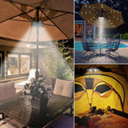 Patio Umbrella Lights Battery Operated (2 Pack), LED Umbrella Pole Light | 3 Brightness Modes Cordless 28 LED Lights for Patio Umbrellas, Camping Tents or Outdoor Use