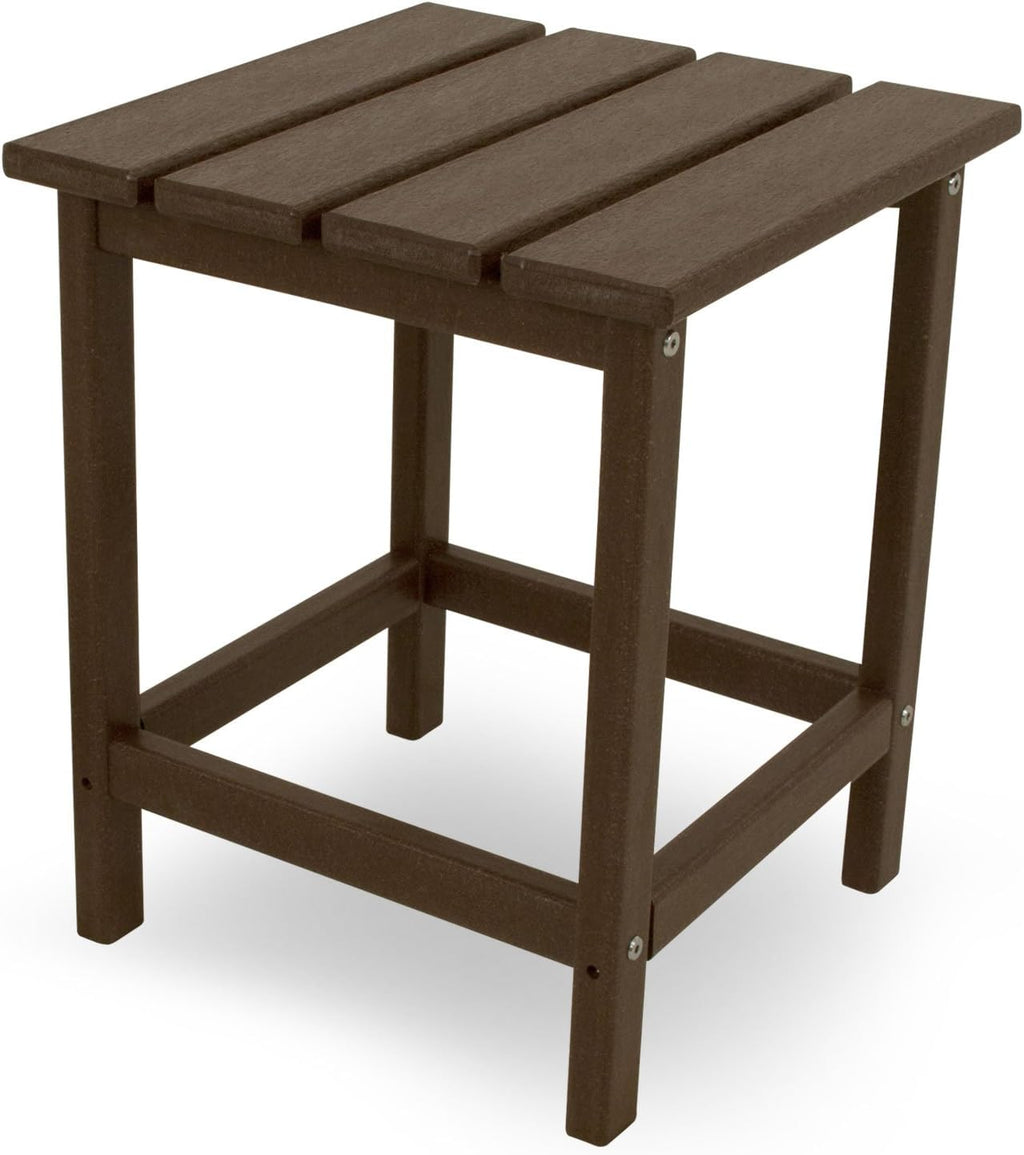 POLYWOOD R100MA Presidential Outdoor Rocking Chair, Mahogany & ECT18MA Long Island 18" Side Table, Mahogany