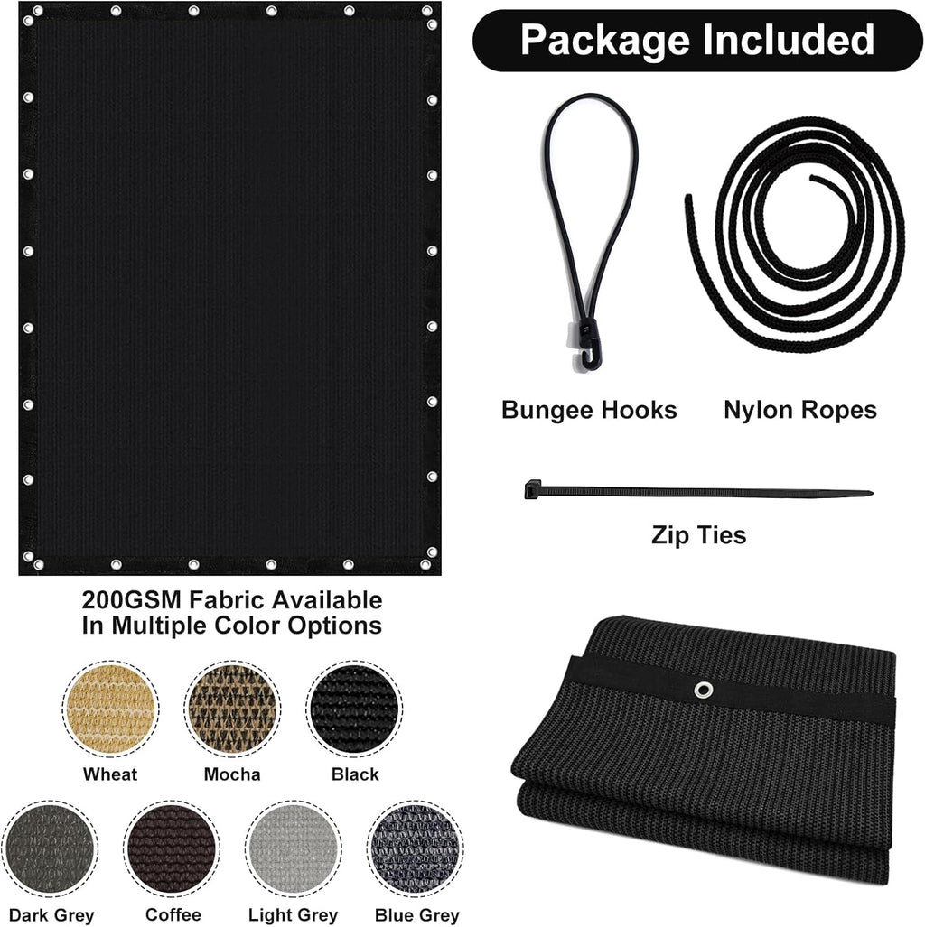 artpuch 90% sun shade cloth, 6 x 20 on a desk or shelf