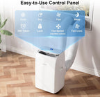 gasbye dual hose portable air conditioners, 12,000 btu, front angle view