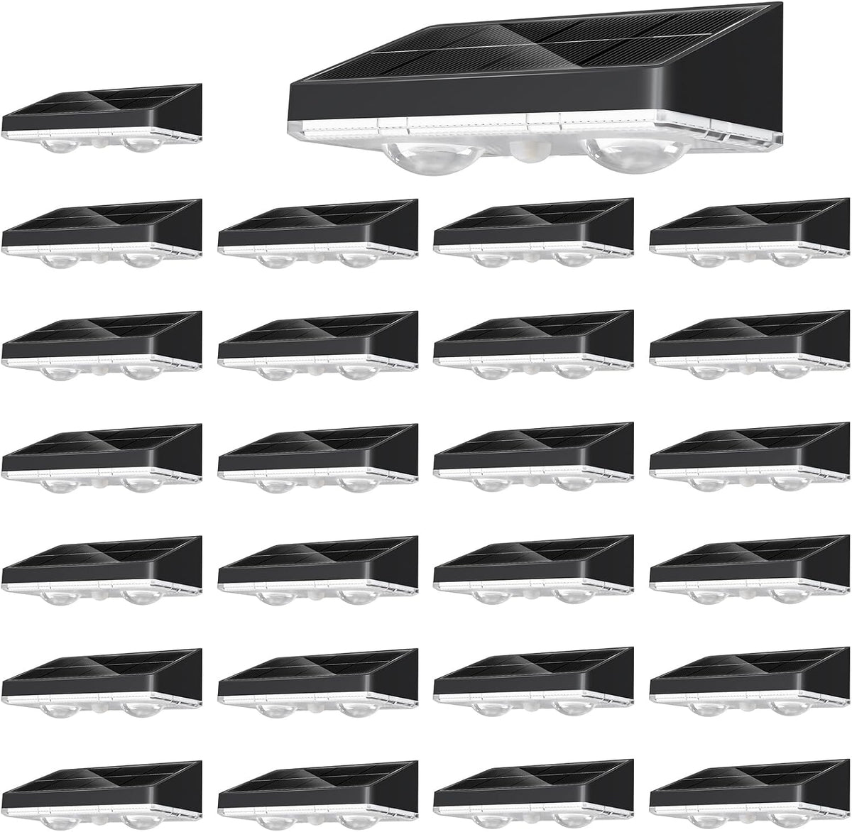 niorsun solar fence lights,24 pack solars deck light,warm, main product view