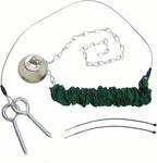 Squngee Squirrel Feeder, Amusing Bungee and Bell Squirrel Feeder, Holds 2 Ears of Corn