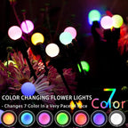 TONULAX Solar Garden Lights, Starburst Swaying Light - Swaying When Wind Blows, Solar Lights Outdoor Decorative, Color Changing RGB Light for Yard Patio Pathway Decoration(6 Pack)
