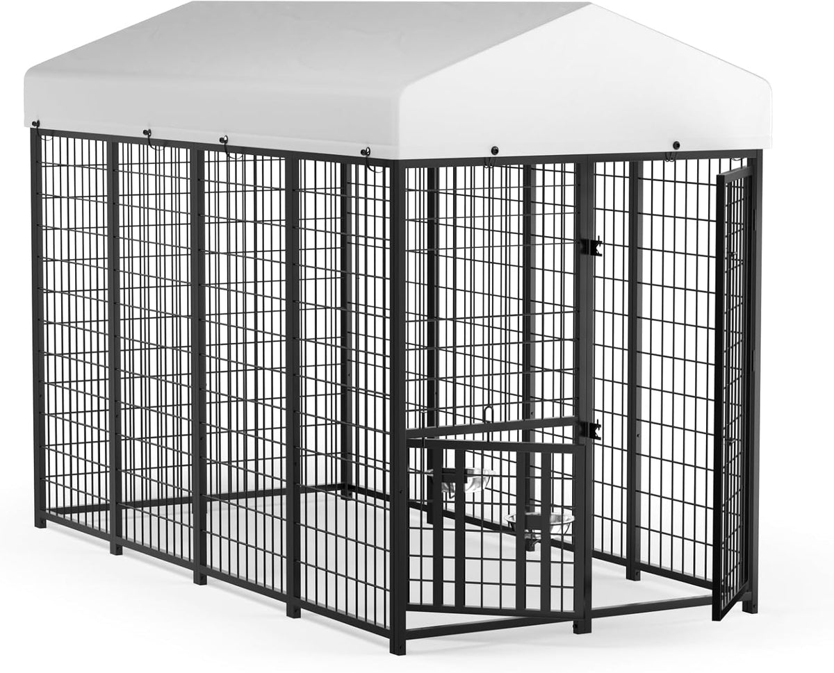 lovmor 8' x 4' outdoor dog kennel with, main product view