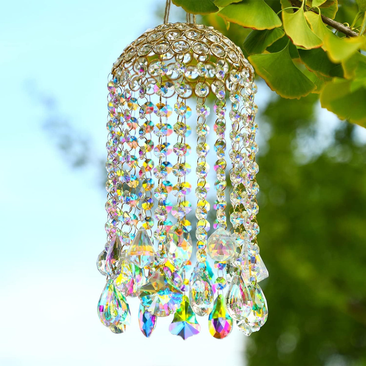 12.8'' crystal wind chime suncatchers wind chimes for, main product view